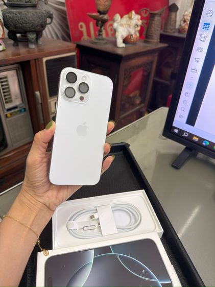 phone 16 promax 256 gb แบท 100 เปอร์เซ็นต์ 24 รอบชาร์จประกันถึง กันยา 26 ครบกล่อง สวยสุดๆไม่มีตำหนิค่ะ  รูปที่ 5