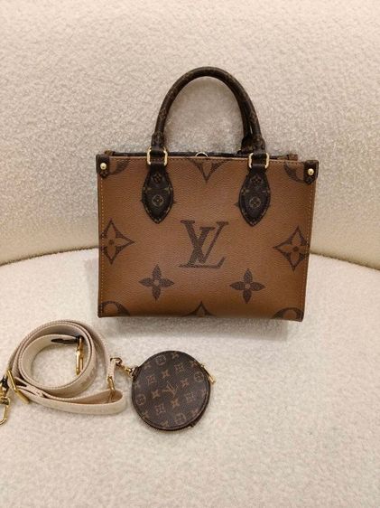 หญิง น้ำตาล หนังแท้ Louis Vuitton On the go