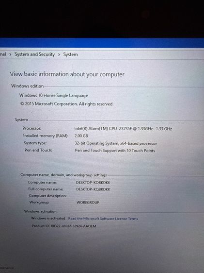 Lenovo จอทัส win10 แยกจอคีย์บอร์ดได้ รูปที่ 3