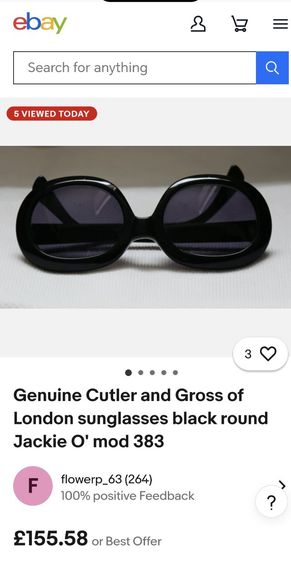 แว่นกันแดด​ Vintage​ Cutler​ and​ gross of​ london​ ของสวยหายาก​ ราคาแบ่งปันครับ รูปที่ 17