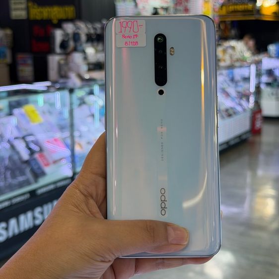 Oppo Reno 2F สีขาว เครื่องศูนย์ สภาพสวย จอเบิร์นบาง จอ6.5นิ้ว แรม8รอม128 กล้องPop-Up กล้องหลัง48ล้าน(4ตัว)🩷🩷 รูปที่ 2