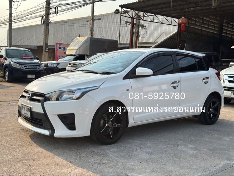 Toyota Yaris 2015 1.2 J เบนซิน ไม่ติดแก๊ส เกียร์อัตโนมัติ ขาว รูปที่ 2