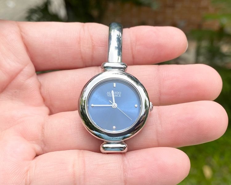 นาฬิกาAlfredo Versace Blue Dial Bangle style  รูปที่ 5
