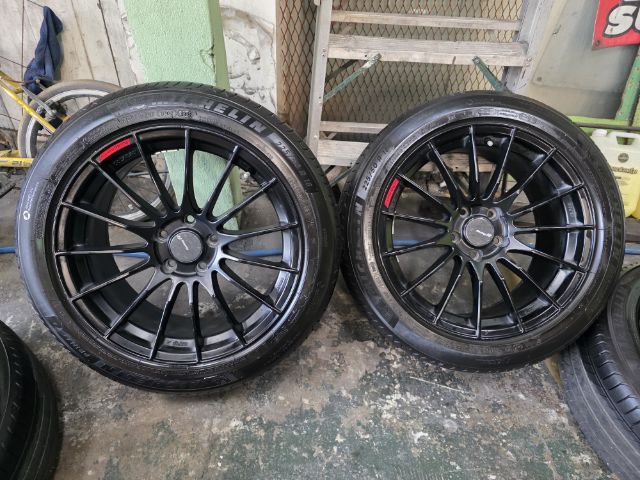 ถอดจากรถผมเอง ทรงEnkai RS05RR ขอบ18นิ้วกว้าง8.5 off35 ยางมิชลิน225 50R18  รูปที่ 2