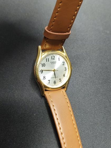 นาฬิกามือสอง Casio MTP-1094 ตัวเรือนสีทอง หน้าเงิน วินเทจสไตล์ รูปที่ 3