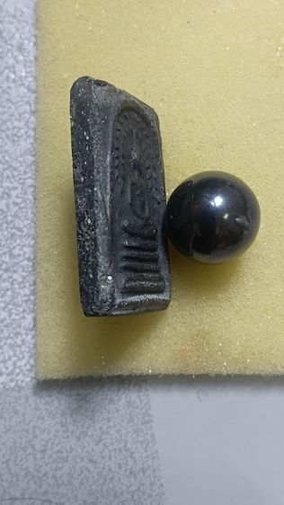 พระสมเด็จ พิมพ์ ปรกโพธิ์ย้อย ฐานคู่ เนื้อผงใบลานหลวงพ่อกวยปี 12 รูปที่ 7