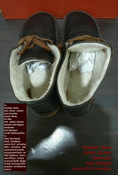 Duckfeet Boots, Men's 41EU(26.0cm) Original ของแท้ มือ 2 สภาพเยี่ยม, รองเท้า Duckfeet หนังแท้ พื้นเต็ม มีรอยข่วนบางๆตรงส่วนหลังของข้างซ้าย รูปที่ 16