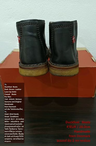 Duckfeet Boots, Men's 41EU(26.0cm) Original ของแท้ มือ 2 สภาพเยี่ยม, รองเท้า Duckfeet หนังแท้ พื้นเต็ม มีรอยข่วนบางๆตรงส่วนหลังของข้างซ้าย รูปที่ 12