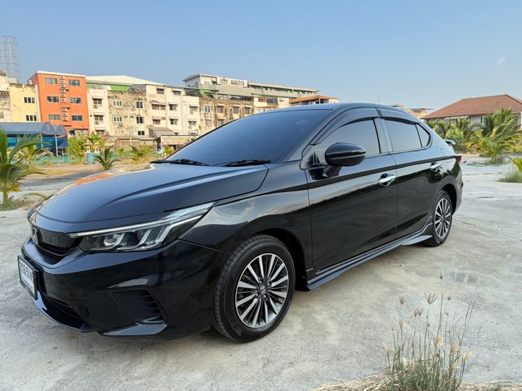 Honda City 2020 1.0 SV Sedan เบนซิน ไม่ติดแก๊ส เกียร์อัตโนมัติ ดำ รูปที่ 2