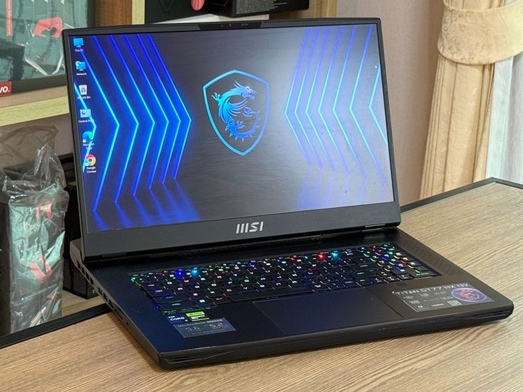 MSI GT77HX Titan 13VI-001TH i9-13980HX 16C 32T SSD4TB RAM64GB RTX 4090 (16GB GDDR6)จอ 4K UHD เครื่องมือสอง คีย์ อังกฤษ รูปที่ 4