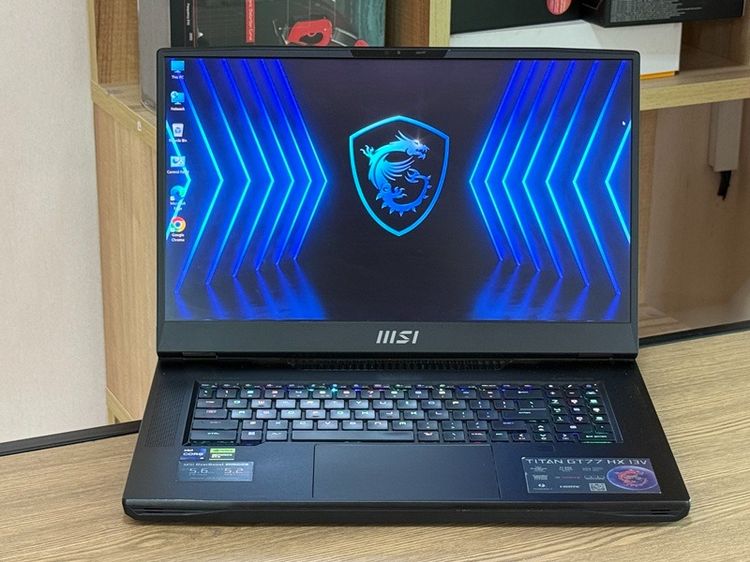 MSI GT77HX Titan 13VI-001TH i9-13980HX 16C 32T SSD4TB RAM64GB RTX 4090 (16GB GDDR6)จอ 4K UHD เครื่องมือสอง คีย์ อังกฤษ รูปที่ 3