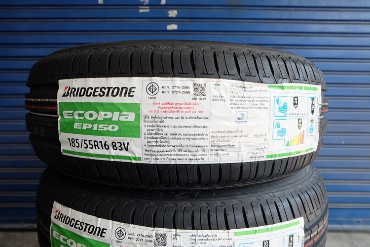 🏆 ยางใหม่ Bridgestone รุ่น Ecopia EP150 ขนาด 185 55R16 ปี24 รูปที่ 2