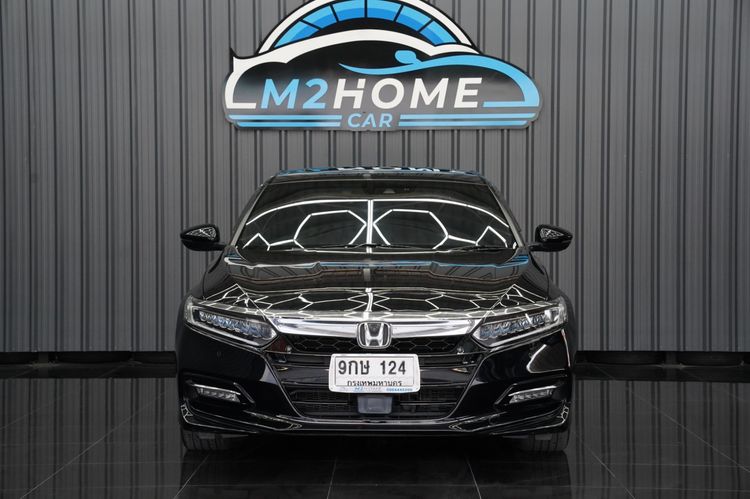 Honda Accord 2019 2.0 Hybrid Tech Sedan ไฮบริด เกียร์อัตโนมัติ ดำ รูปที่ 2