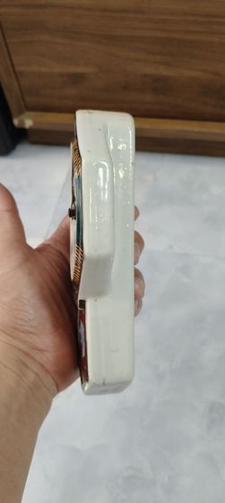 นาฬิกาเนื้ สำหรับปลูกต้นไม้ งานกระเบื้องงานเก่าวินเทจจากจีน ยาวประมาณ 7 นิ้วกว้างประมาณ4 นิ้วครึ่ง รูปที่ 4