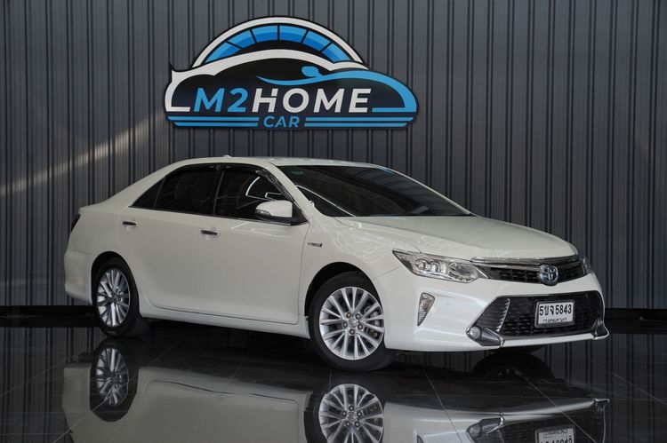 Toyota Camry 2015 2.5 Hybrid Sedan ไฮบริด เกียร์อัตโนมัติ ขาว รูปที่ 3