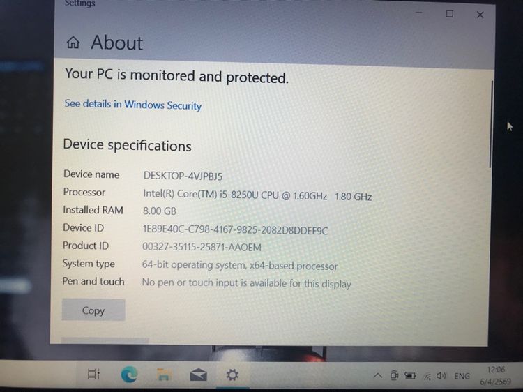 🔥ลดราคาสุด Lenovo Ideapad 330s. PSI60HZ สวยพร้อมใช้งาน รูปที่ 4