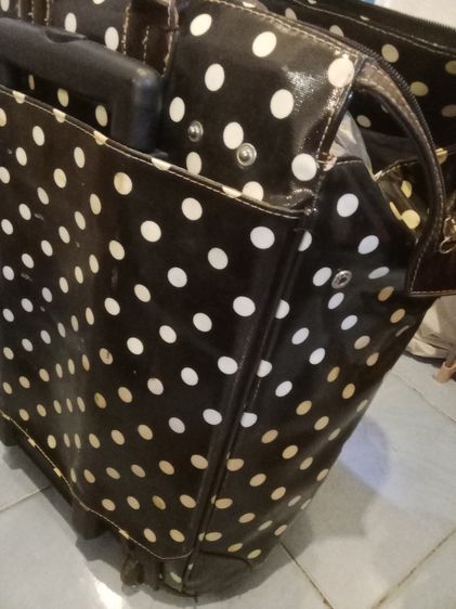 กระเป๋าเดินทางหนังทนมาก Cath kidston แท้ลากได้มีล้อ ล็อคได้ รูปที่ 4