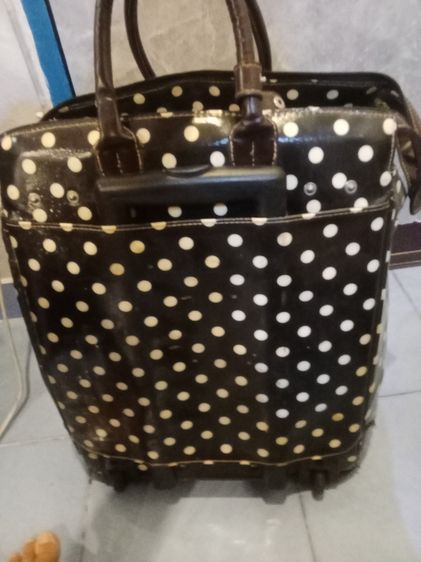 กระเป๋าเดินทางหนังทนมาก Cath kidston แท้ลากได้มีล้อ ล็อคได้ รูปที่ 3