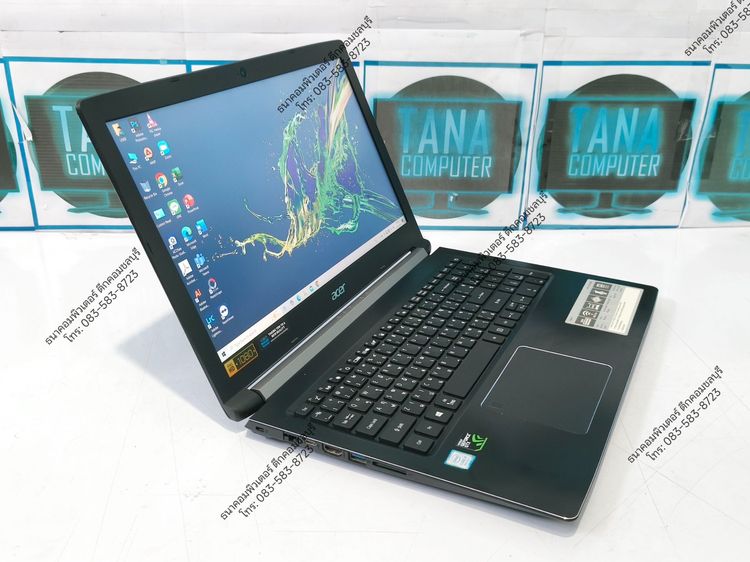 โน๊ตบุคเล่นเกมส์มือสอง Acer Gaming Intel I5-8300H Ram16GB SSD240GB GTX1050 4GB รูปที่ 3