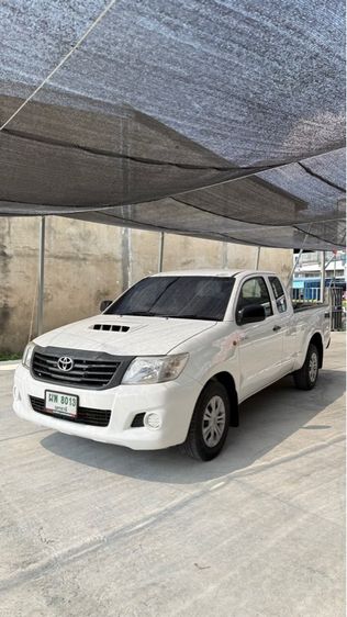 Toyota Hilux Vigo Champ 2013 Cab 2.5 J Pickup ดีเซล ไม่ติดแก๊ส เกียร์ธรรมดา ขาว รูปที่ 2