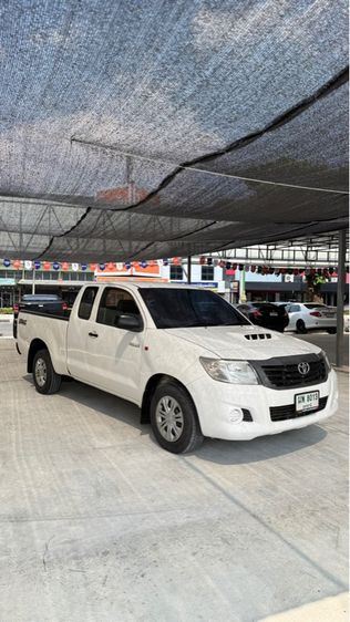 Toyota Hilux Vigo Champ 2013 Cab 2.5 J Pickup ดีเซล ไม่ติดแก๊ส เกียร์ธรรมดา ขาว รูปที่ 3