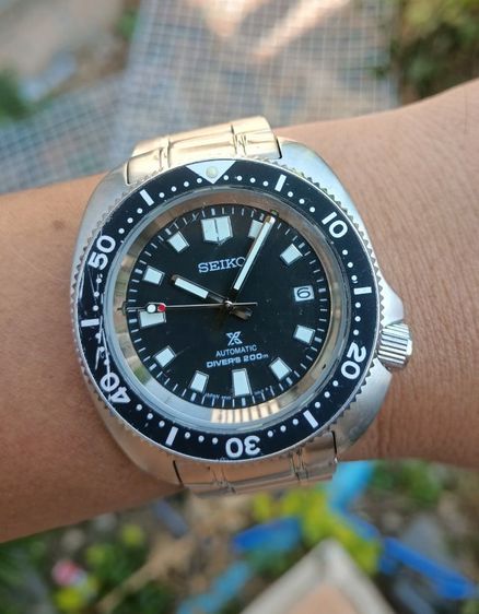 ขายนาฬิกามือสอง SEIKO Prospex Divers 200m.Men's Automatic ตะพาบดำ เครื่อง 4r35 เดินปรกติ ขนาดหน้า 43-47มม.รวมยม.สายยาวสภาพสวย ใส่ลุย กันน้ำ 