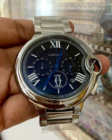 Quatz จับเวลา​ 45mm สวยสะสมส่งฟรี​ ใหม่มาก รูปที่ 4