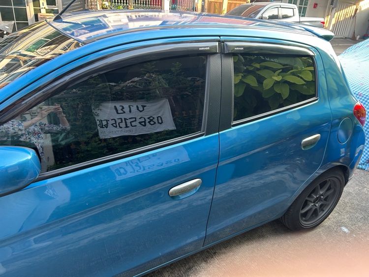 Mitsubishi Mirage 2012 1.2 GLX Sedan เบนซิน ไม่ติดแก๊ส เกียร์อัตโนมัติ ฟ้า รูปที่ 2