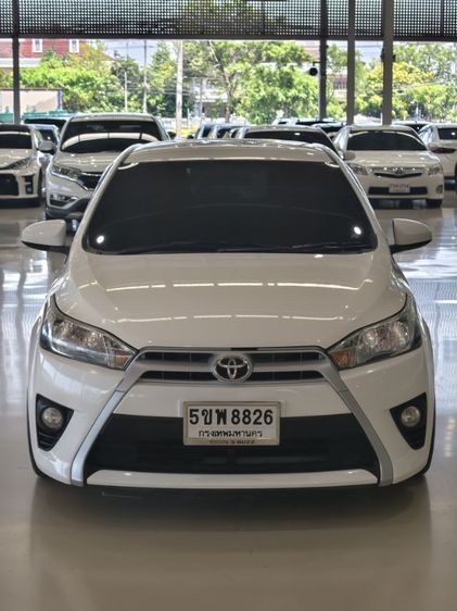 Toyota Yaris 2014 1.2 E Sedan เบนซิน LPG เกียร์อัตโนมัติ ขาว รูปที่ 2