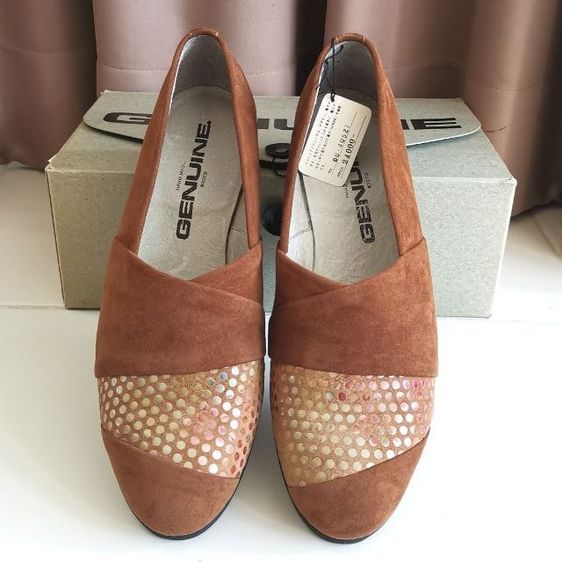 รองเท้าหนังแท้​ GENUINE​ มือ​ 1​ ป้ายห้อย