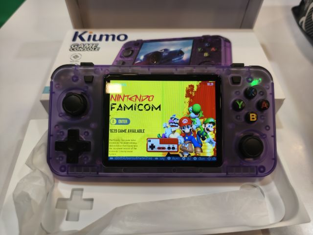 Kiumo R36H retro มือสอง เครื่องเกมพกพา สีม่วง 128GB IPS 3.5 นิ้ว เกมกว่า 21,000 เกม แบต 3,000 mAh รองรับเอมูเลเตอร์กว่า 20 ชนิด รูปที่ 3