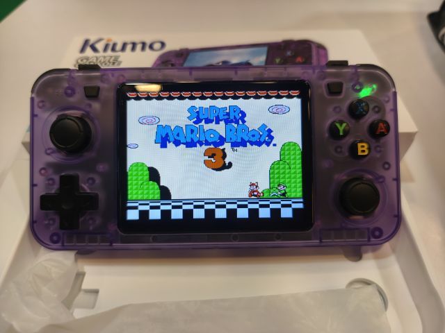Kiumo R36H retro มือสอง เครื่องเกมพกพา สีม่วง 128GB IPS 3.5 นิ้ว เกมกว่า 21,000 เกม แบต 3,000 mAh รองรับเอมูเลเตอร์กว่า 20 ชนิด รูปที่ 4