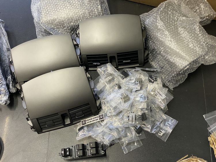 อะไหล่ Altis 2008-2013 ของใหม่ หน้ากากช่องแอร์กลาง คลิปตัวปรับลมแอร์ คลิปรัดสายไฟเบอร์19งานแท้ รูปที่ 6