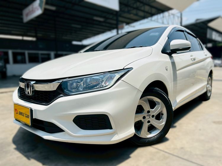 Honda City 2019 1.5 S Sedan เบนซิน ไม่ติดแก๊ส เกียร์อัตโนมัติ ขาว รูปที่ 2