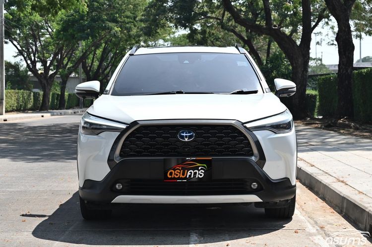 Toyota Corolla Cross 2020 1.8 Hybrid Premium Safety Utility-car ไฮบริด ไม่ติดแก๊ส เกียร์อัตโนมัติ ขาว รูปที่ 2
