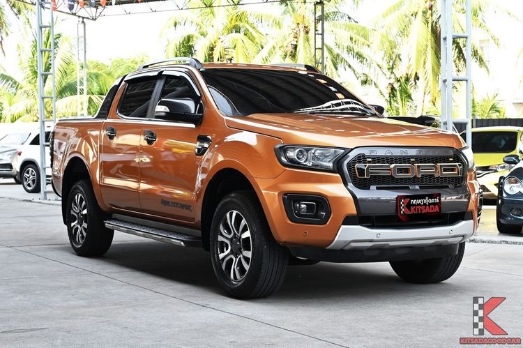 รถ Ford Ranger 2.0 Hi-Rider Wildtrak สี ส้ม