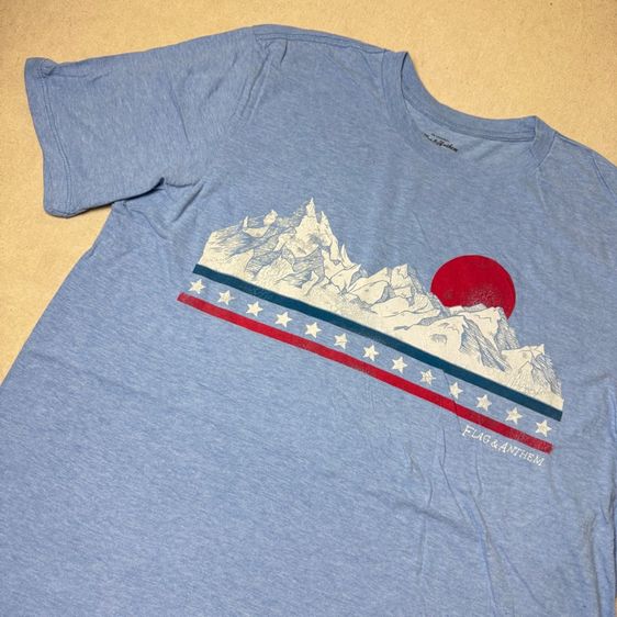 เสื้อยืดผ้านิ่ม Flag Anthem ใส่สบาย Size L รูปที่ 3