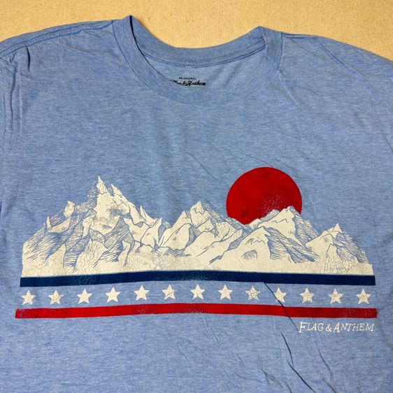 เสื้อยืดผ้านิ่ม Flag Anthem ใส่สบาย Size L