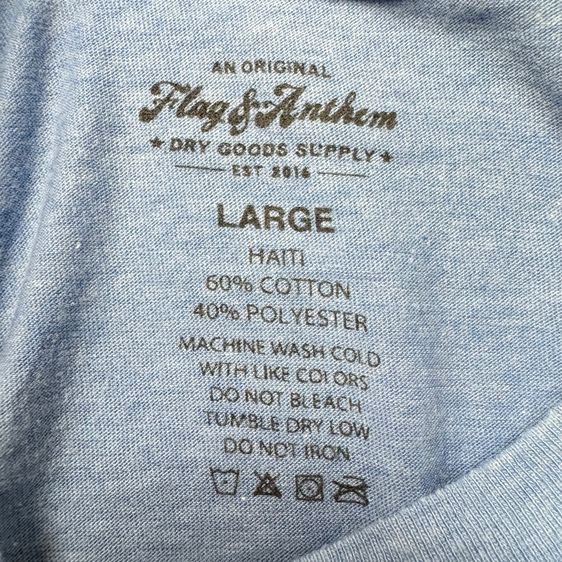 เสื้อยืดผ้านิ่ม Flag Anthem ใส่สบาย Size L รูปที่ 5