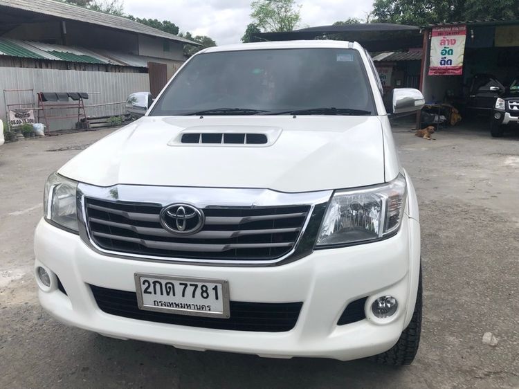 Toyota Hilux Vigo Champ 2013 Double Cab 3.0 G Prerunner Pickup ดีเซล ไม่ติดแก๊ส เกียร์อัตโนมัติ ขาว
