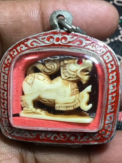 สิงห์ทรงเครื่องแท้ ตาพลอยหลวงพ่อหอม วัดชากหมาก รูปที่ 2