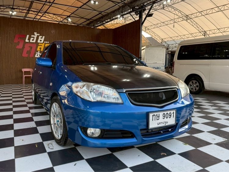 Toyota Vios 2003 1.5 E Sedan เบนซิน ไม่ติดแก๊ส เกียร์อัตโนมัติ น้ำเงิน รูปที่ 3