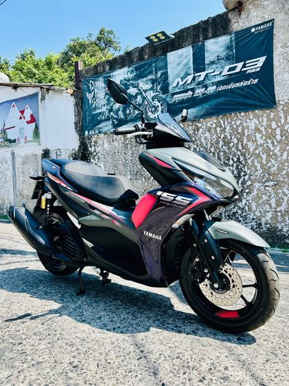 Yamaha Aerox 155 Abs ปี2025 วิ่ง200โล ตัวTop SMART KEY SYSTEM สด-ผ่อน
