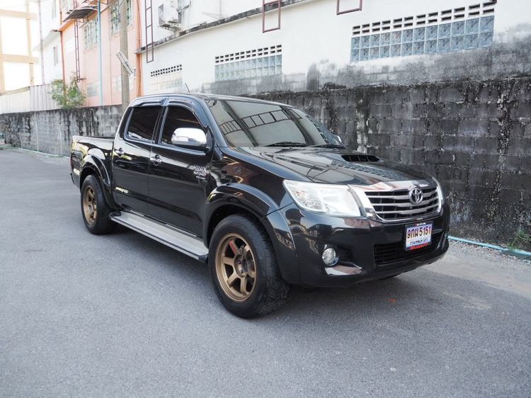 Toyota Hilux Vigo Champ 2014 Smart Cab 3.0 G Prerunner Pickup ดีเซล ไม่ติดแก๊ส เกียร์อัตโนมัติ ดำ รูปที่ 2