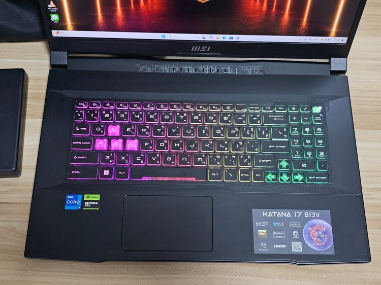 Msi Katana 17 i7-13620H +Ram24 ddr5 +RTX 4060 +SSD 1Tb เครื่องสวย ประกันศูนย์ รูปที่ 3