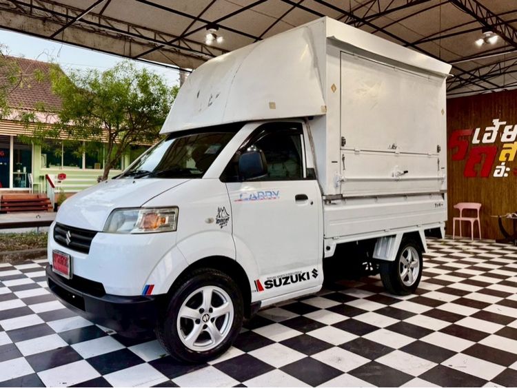Suzuki Carry 2008 1.6 Mini Truck Van เบนซิน ไม่ติดแก๊ส เกียร์ธรรมดา ขาว รูปที่ 2
