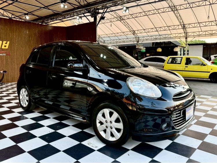 Nissan March 2013 1.2 E Sedan เบนซิน ไม่ติดแก๊ส เกียร์อัตโนมัติ ดำ