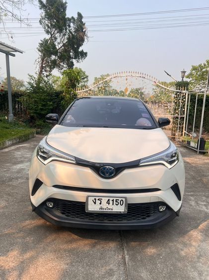 Toyota C-HR 2018 1.8 Hybrid Hi Utility-car Hybrid (Diesel) ไม่ติดแก๊ส เกียร์อัตโนมัติ ขาว รูปที่ 2