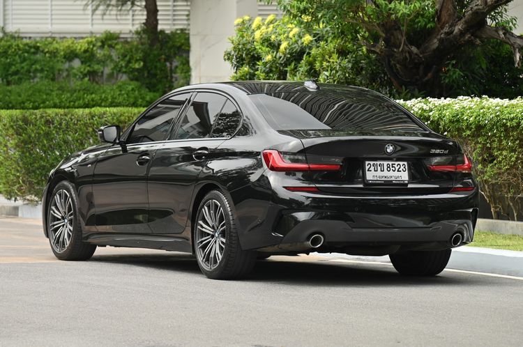 BMW Series 3 2021 320d Sedan ดีเซล ไม่ติดแก๊ส เกียร์อัตโนมัติ ดำ รูปที่ 3
