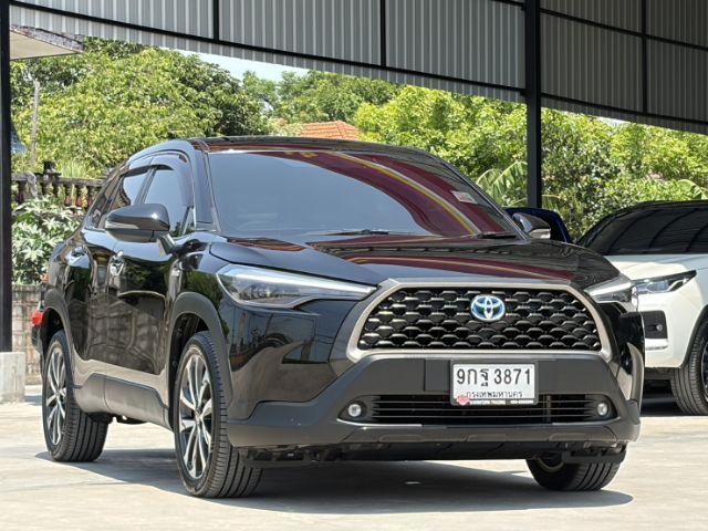 Toyota Corolla Cross 2021 1.8 Hybrid Premium ไฮบริด เกียร์อัตโนมัติ ดำ รูปที่ 3